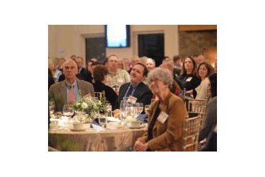 people at banquet.