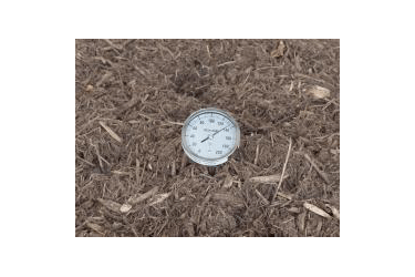 Thermometer in ground
